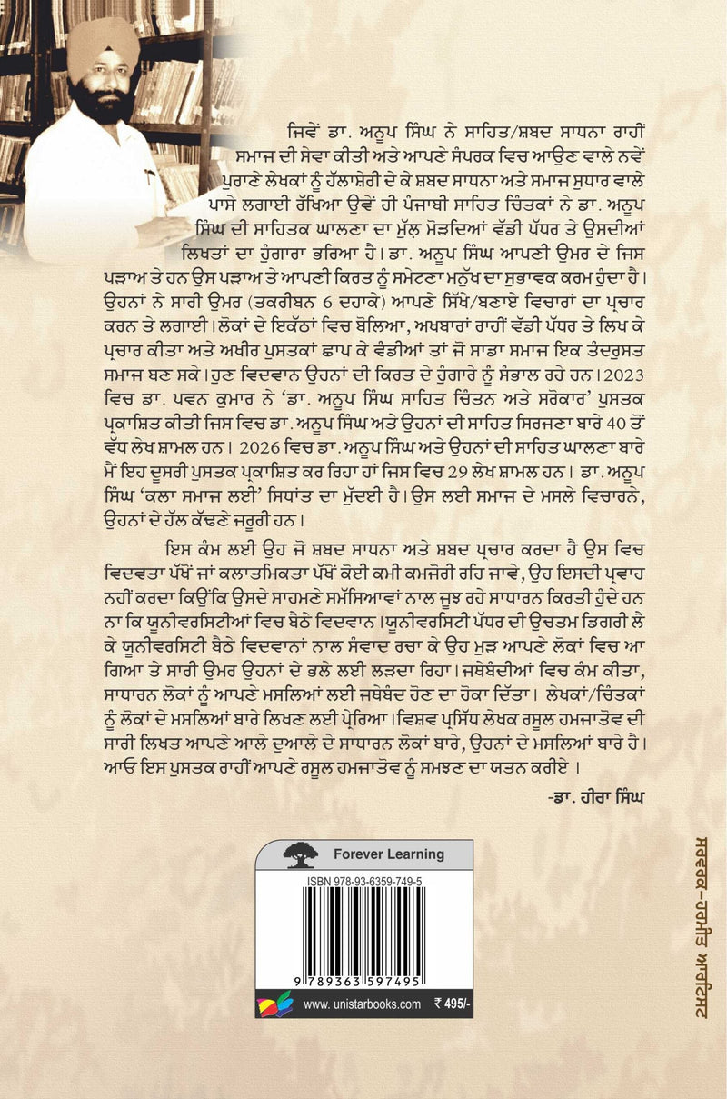 Dr. Anoop Singh Sahit-Chintan De Naksh