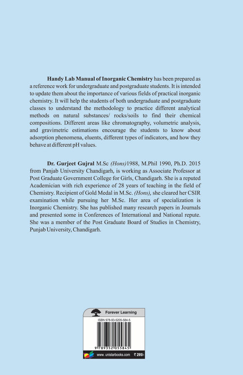 Handy-Lab Manual of Inorganic Chemistry